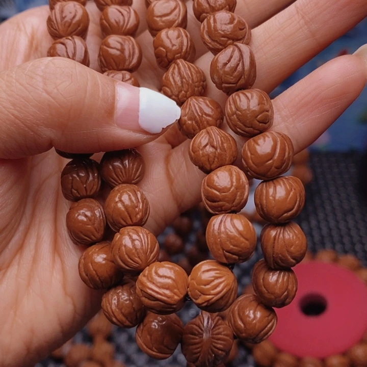 桃核吊坠W**忆龙纹桃核