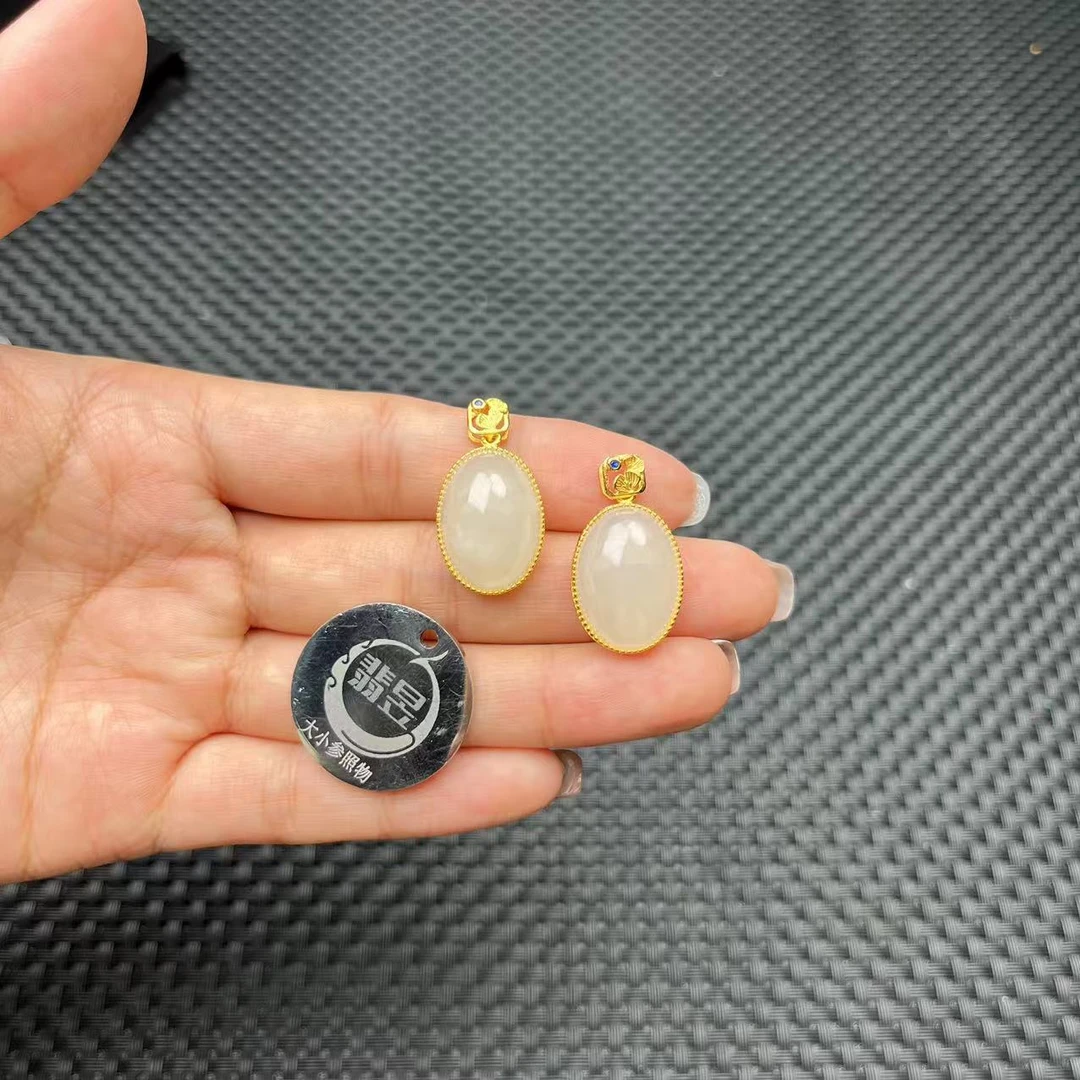 翡昱-B1-14704-和田玉吊坠S925银镶/约18*14*7/-多样性发其一C