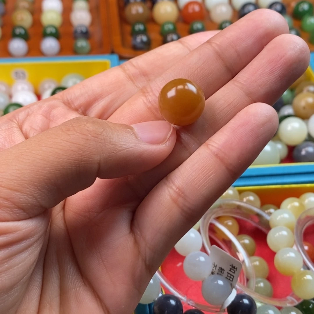 和田玉未镶嵌珠宝奇石卡14红糖y