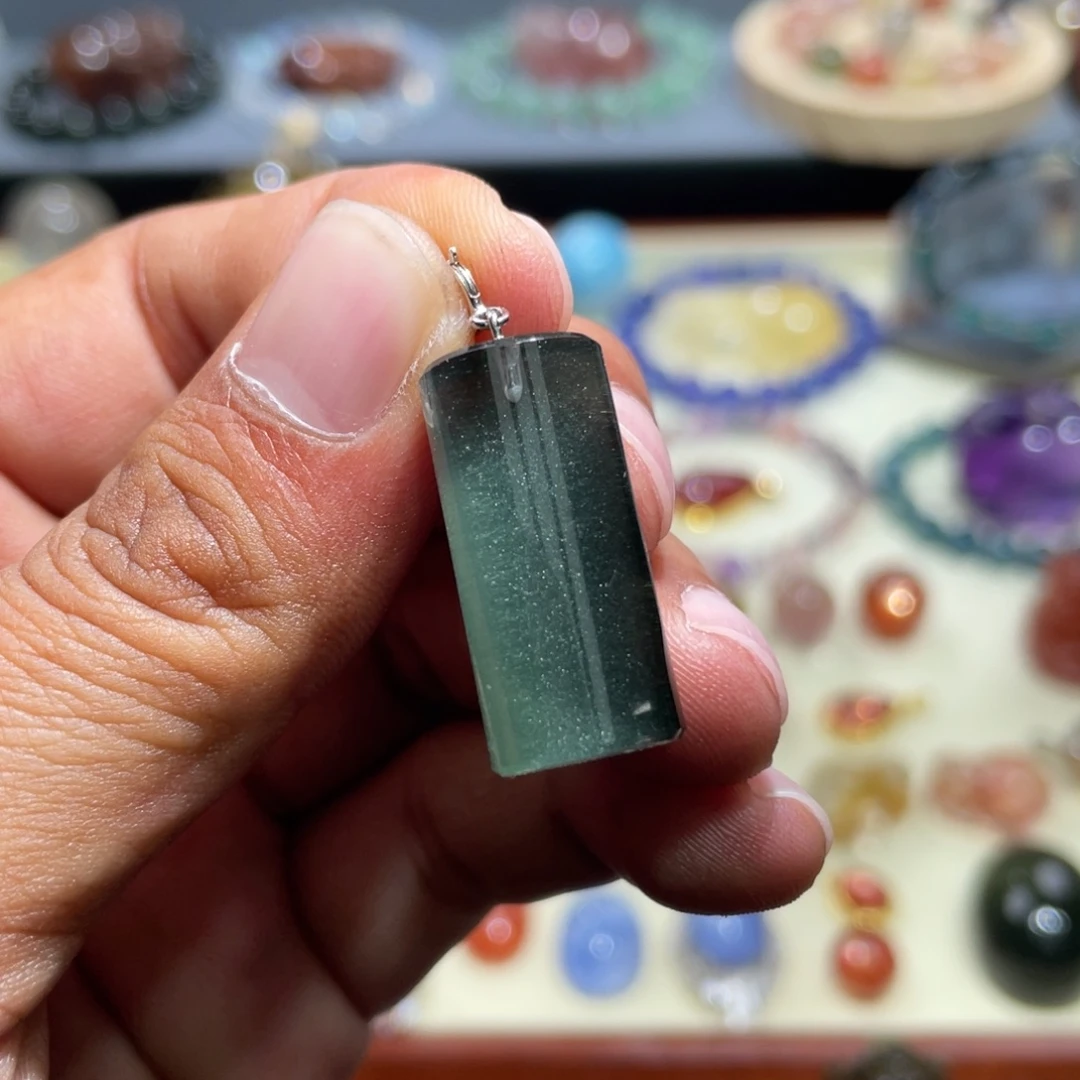 银S925镶嵌吊坠(不含链)水晶