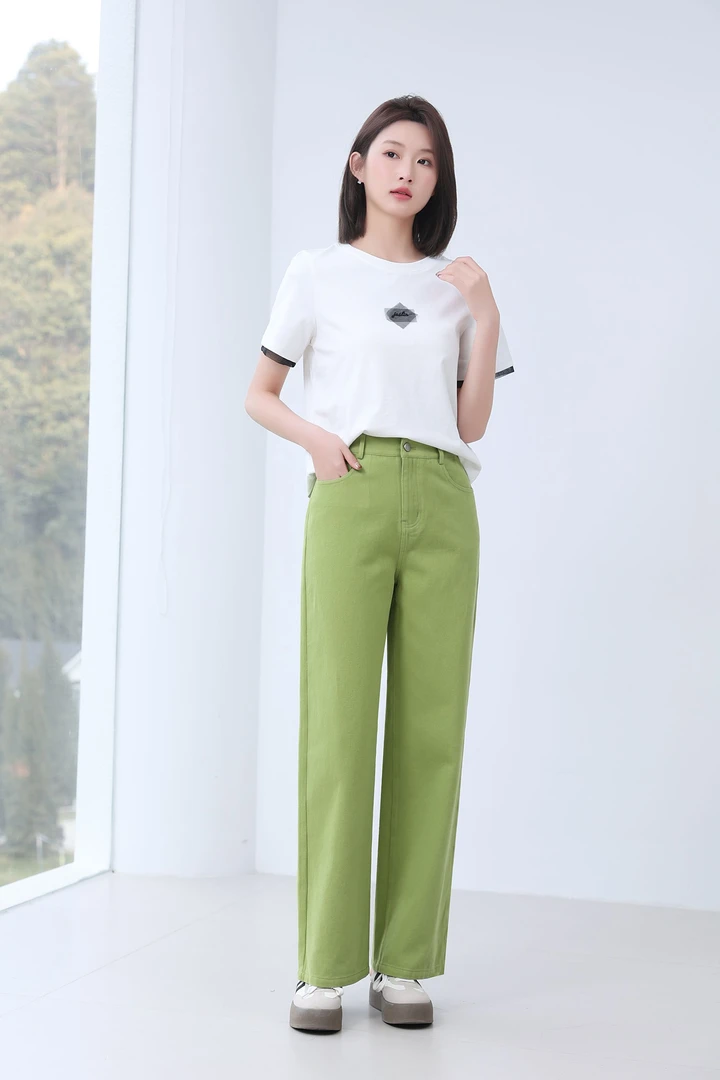 田岛歌2025百搭青春时尚显瘦显腿长时尚长裤G520