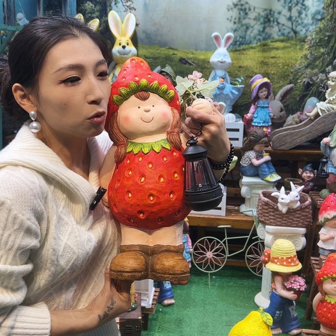 花园摆件红红火火