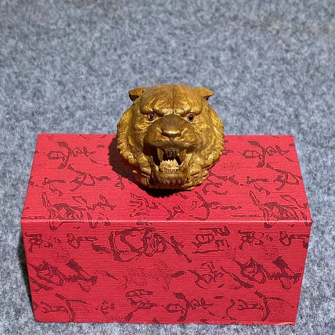 金丝楠小叶桢楠枯木料虎头手把件