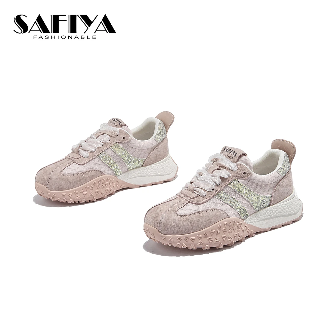 索菲娅Safiya2025夏季新款时尚休闲舒适轻便运动阿甘鞋SFD2111A21