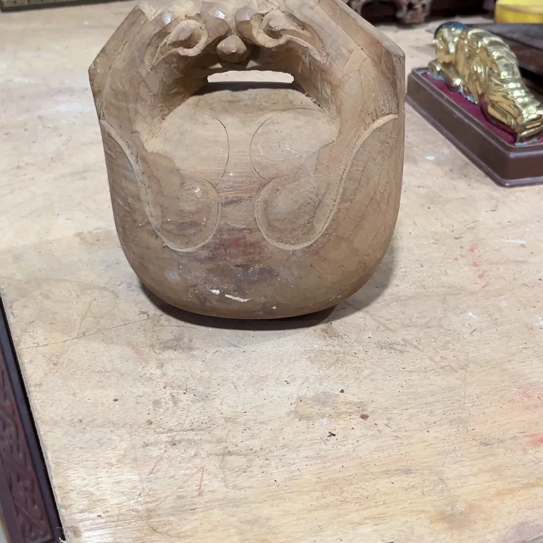 人***兵香榧木木雕.花板.家具.古建构件.卡子花.结子