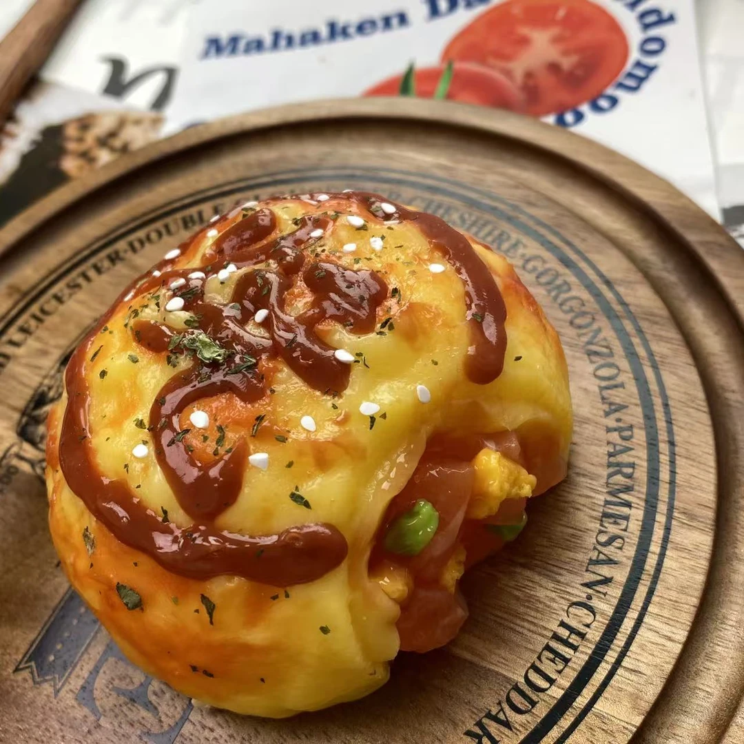 【炭烤三文鱼烧包】喜仔yummy【食物系硅胶】捏捏礼物玩具