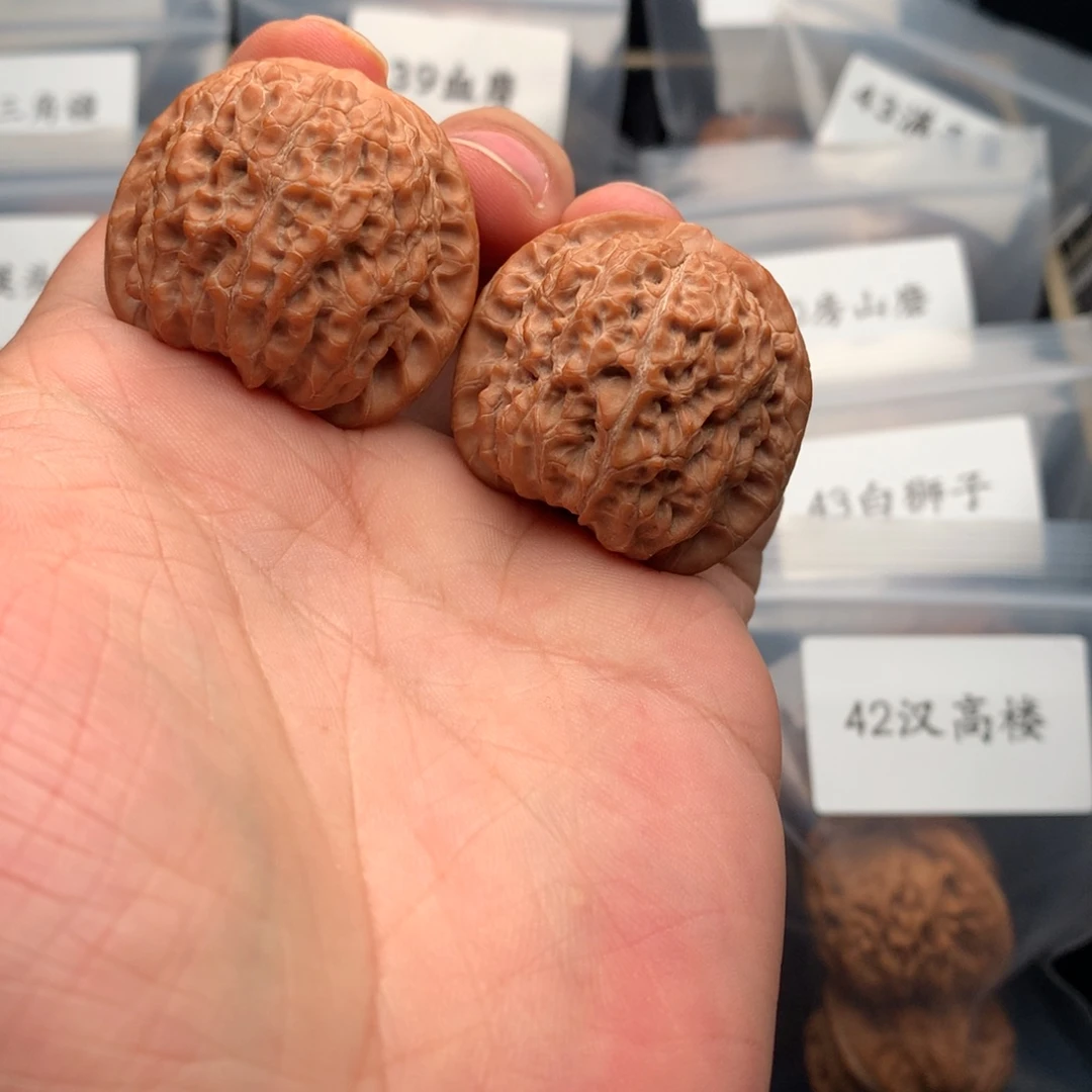 A***孙文玩核桃把件37尺全品无修血麒麟