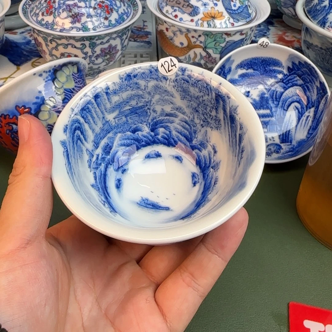 彦祖纯手工手绘茶具124