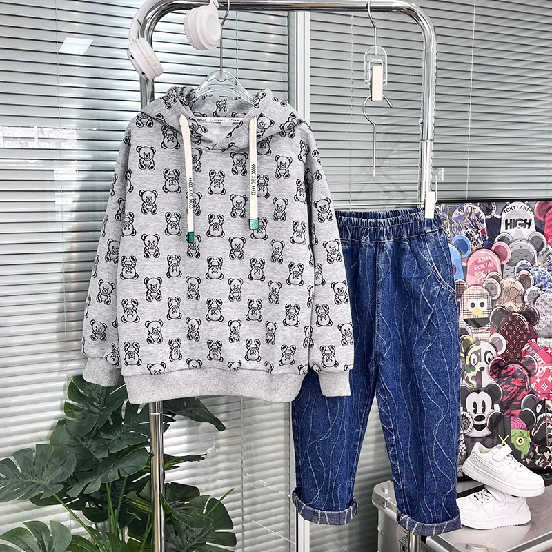 儿童装男童秋装休闲套装春秋款新款两件套A2335