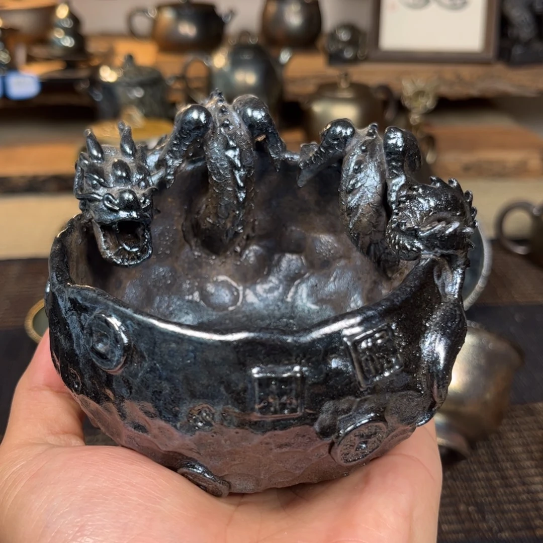 东***龙建水紫陶三木柴烧