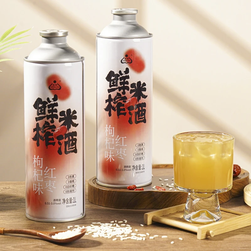 1生龙红枣枸杞鲜榨米酒孝感米酒低度微醺清爽醪糟汁糯米酒大罐