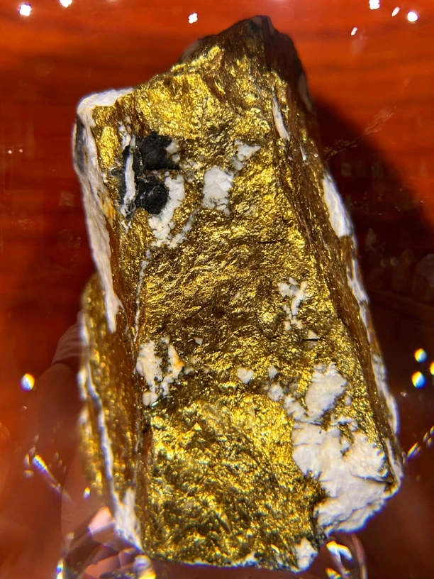 超大号私人订制金石水晶球，招远精品石英脉金石摆件