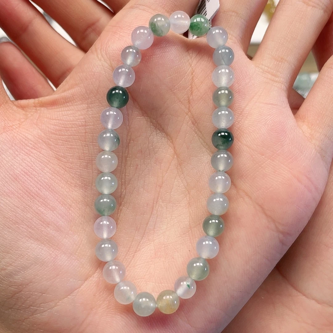 翡翠未镶嵌手串卡6