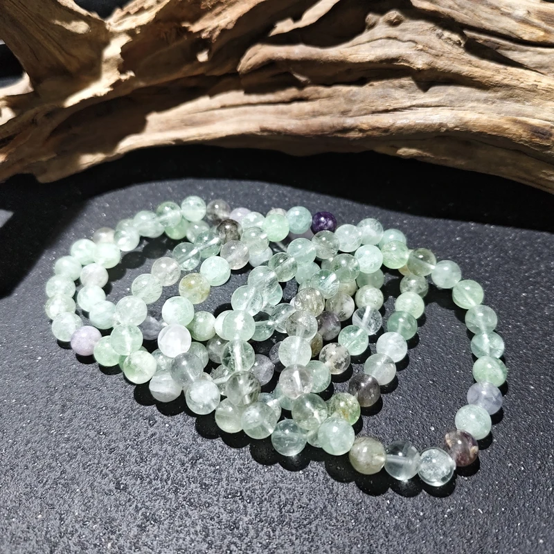 【黑胖珠宝】H0854 萤石手串 多样性发其一