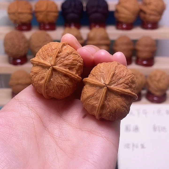 吊坠文玩核桃柿饼四棱12