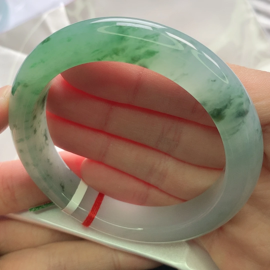 翡翠未镶嵌手镯缅甸56.5