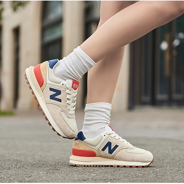 新百伦574二代真皮透气运动鞋四季轻便防滑跑步鞋舒适百搭休闲鞋