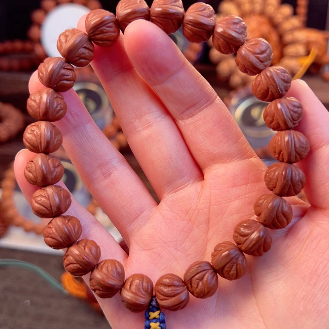 【闪购商品】桃核手串艺**橪13尺寸玉龙脊