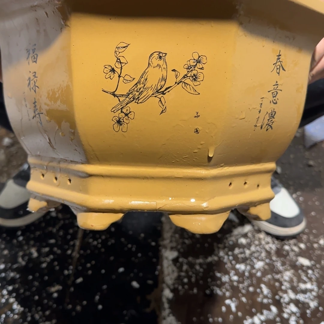 紫砂花盆口径27.17口径