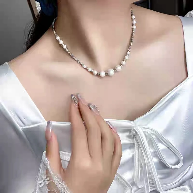 铜合金项链 1383 超高版 女神系珠光高级感项链