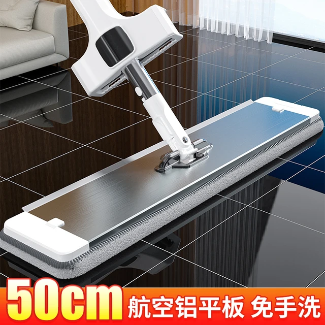 美尔雅铝合金平板拖把一拖净免手洗干湿两用懒人家用拖布拖地神器