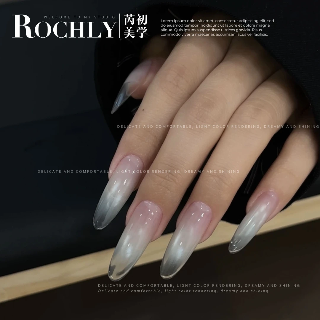 【镜面冰块猫】猫眼甲油胶2025新款透底超亮网红清透白开水玻璃珠