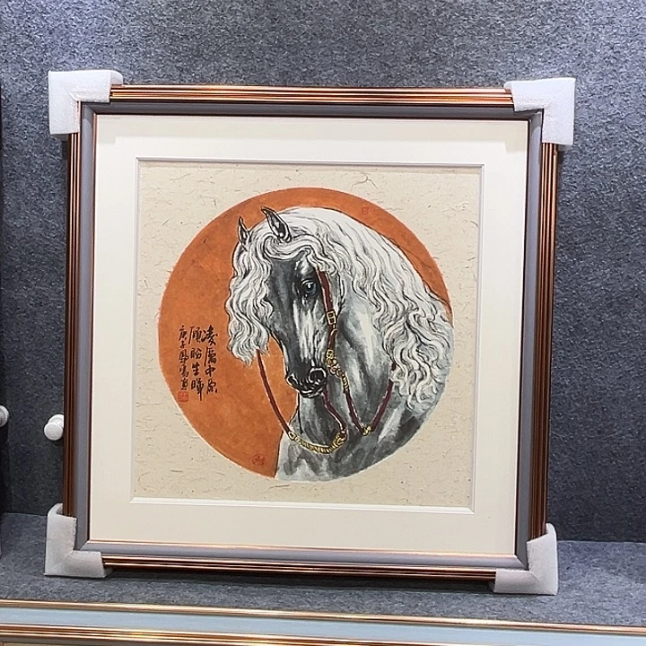 国画知鱼之乐纯手绘