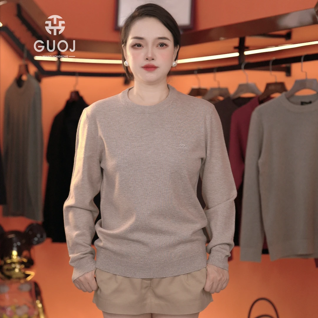 男士时尚圆领针织休闲内搭毛衣纯色秋冬打底针织衫秋季百搭9102B