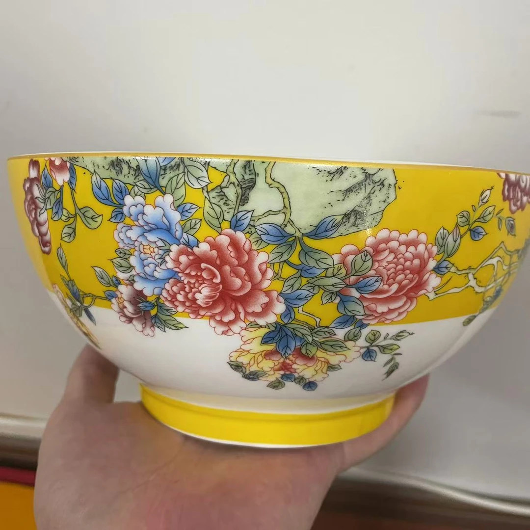 DP-A276帝王黄牡丹8英寸大汤碗
