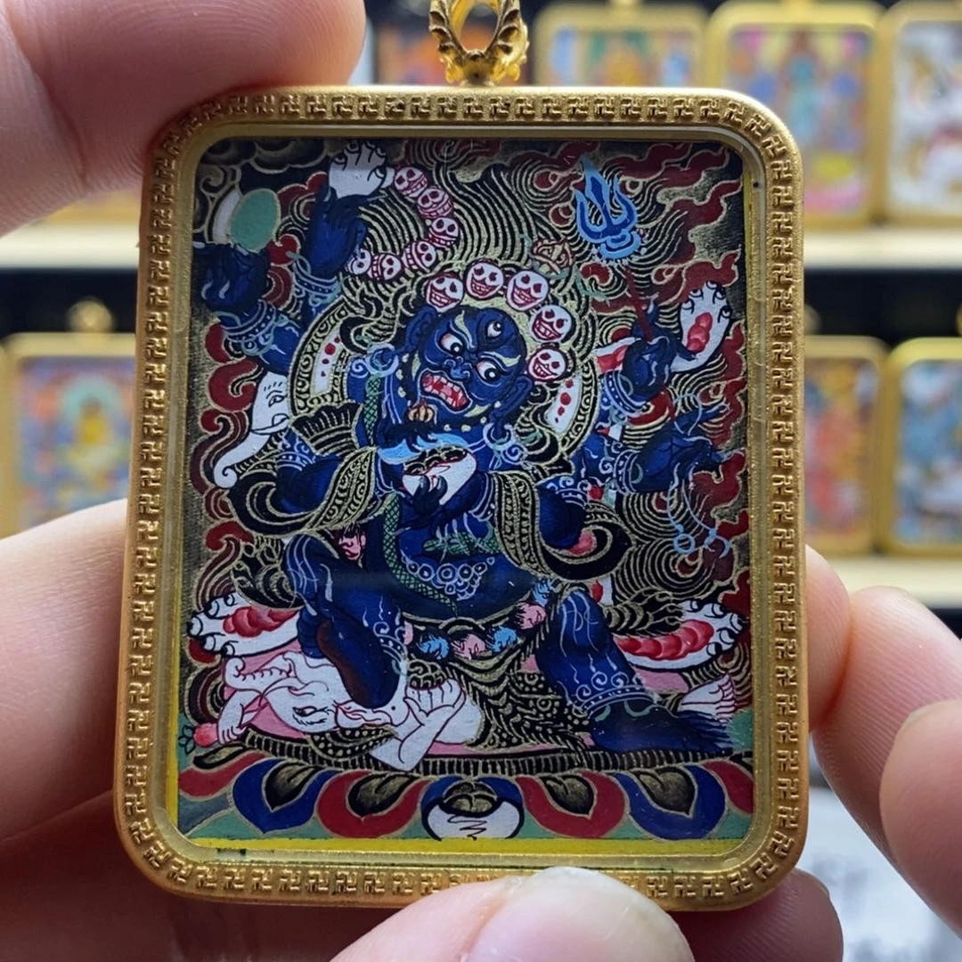 青海热贡黑金大黑天