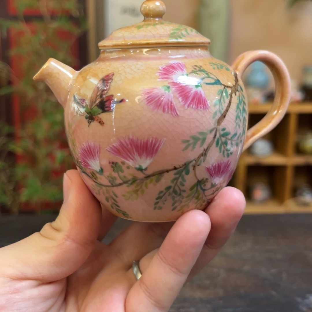 杯柴烧手工手绘陶瓷多人