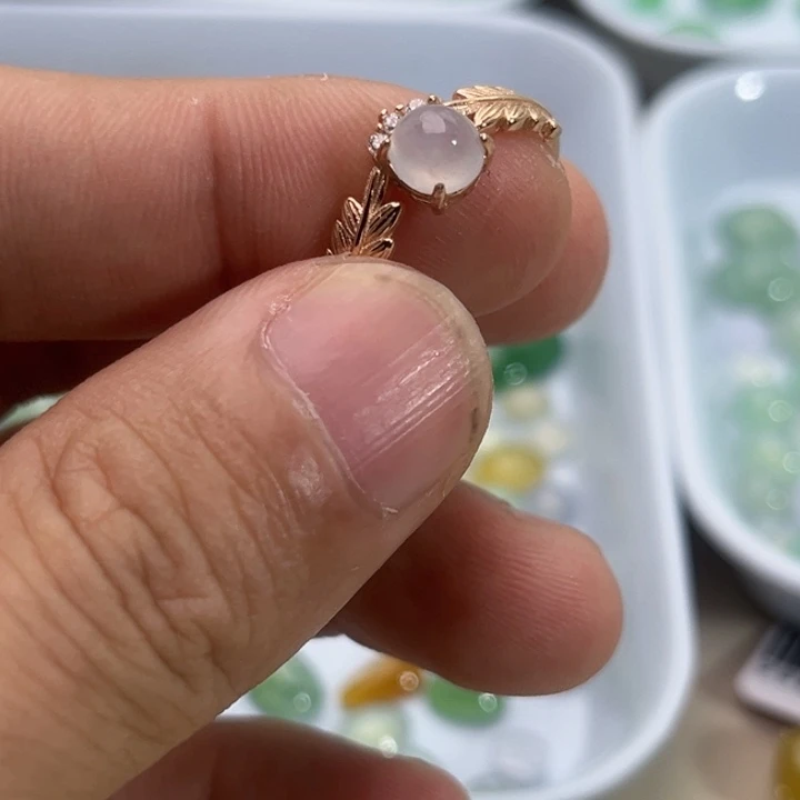 翡翠银S925镶嵌戒指