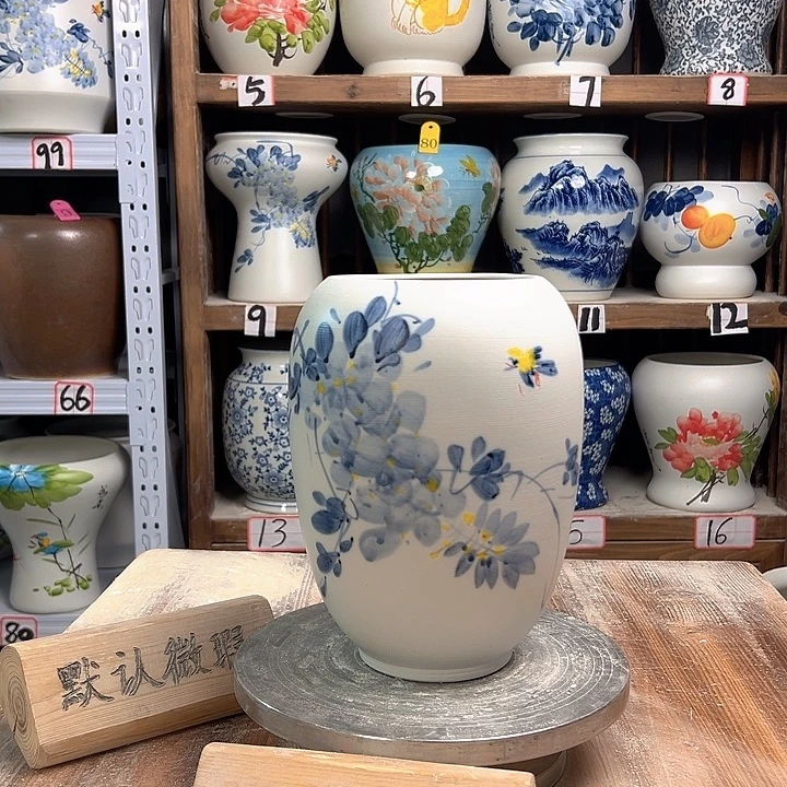 陶高22口12兰兰紫藤陶瓷