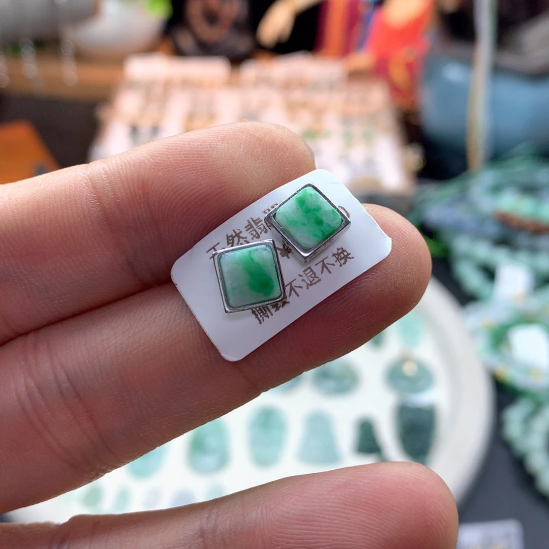 颈饰银S925镶嵌翡翠