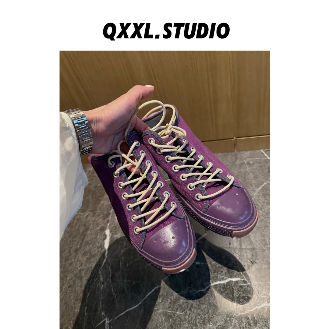 邱小小丽呀 欧韩时尚休闲板鞋女百搭小脏鞋低帮帆布平底鞋