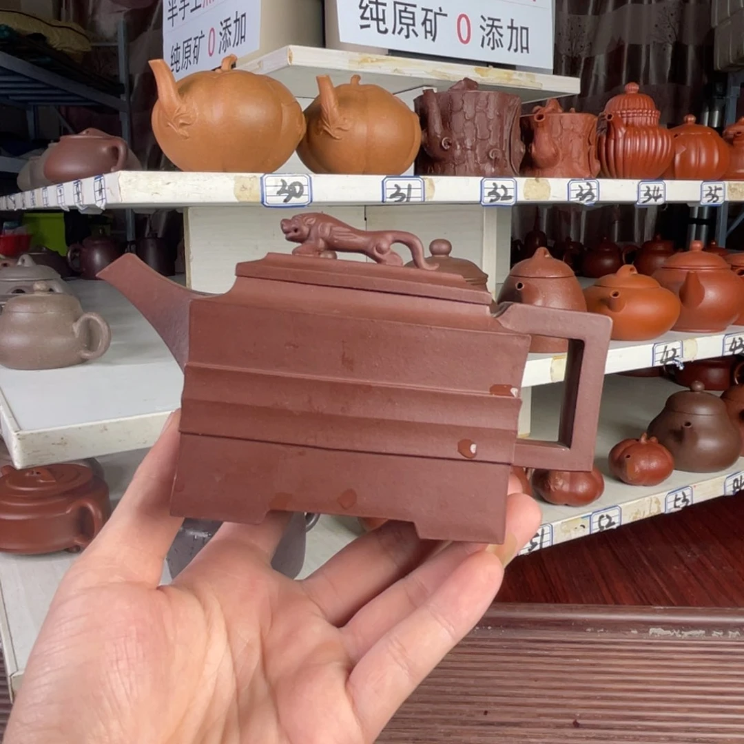 茶壶紫砂꧁***꧂紫泥全手特价
