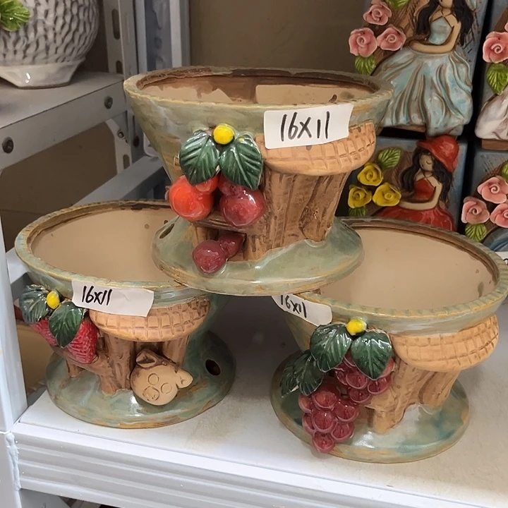 粗陶材质多肉花盆