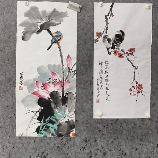 用***依国画梅花香自苦寒来