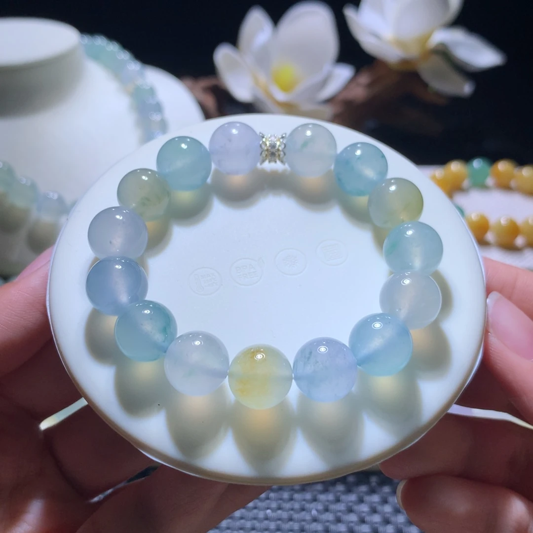 散珠翡翠冰飘花满串