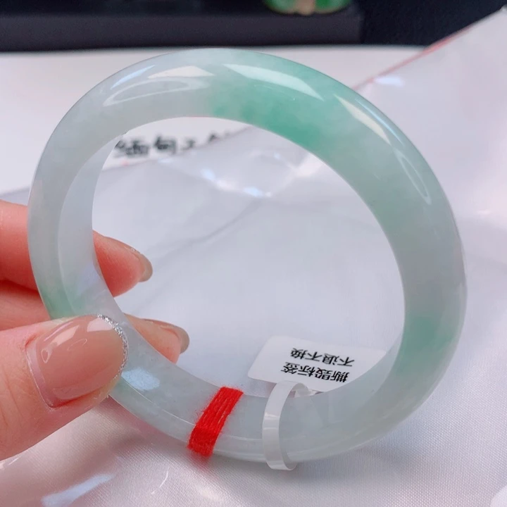 翡翠未镶嵌手镯58圈口