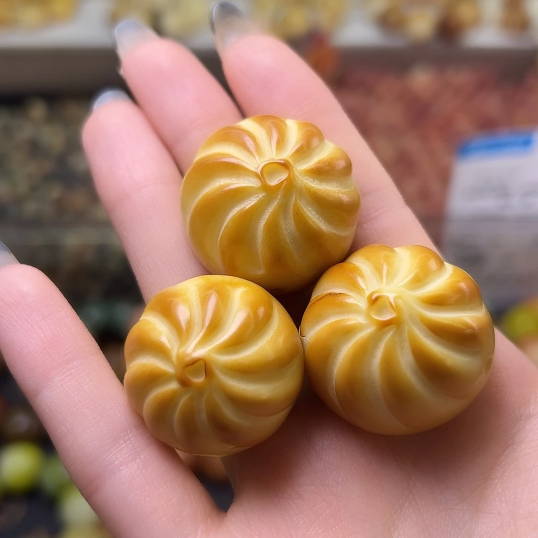 菩提根/象牙果吊坠瑕疵炭烤包子3颗
