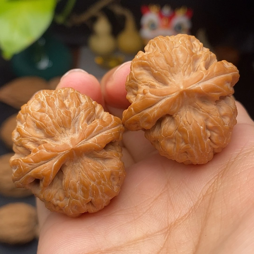 把件文玩核桃红锦鲤全品34