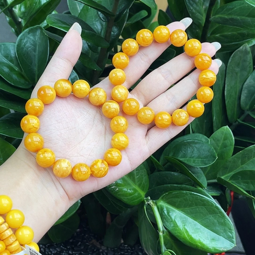 琥珀未镶嵌手链多样性发其一 13m