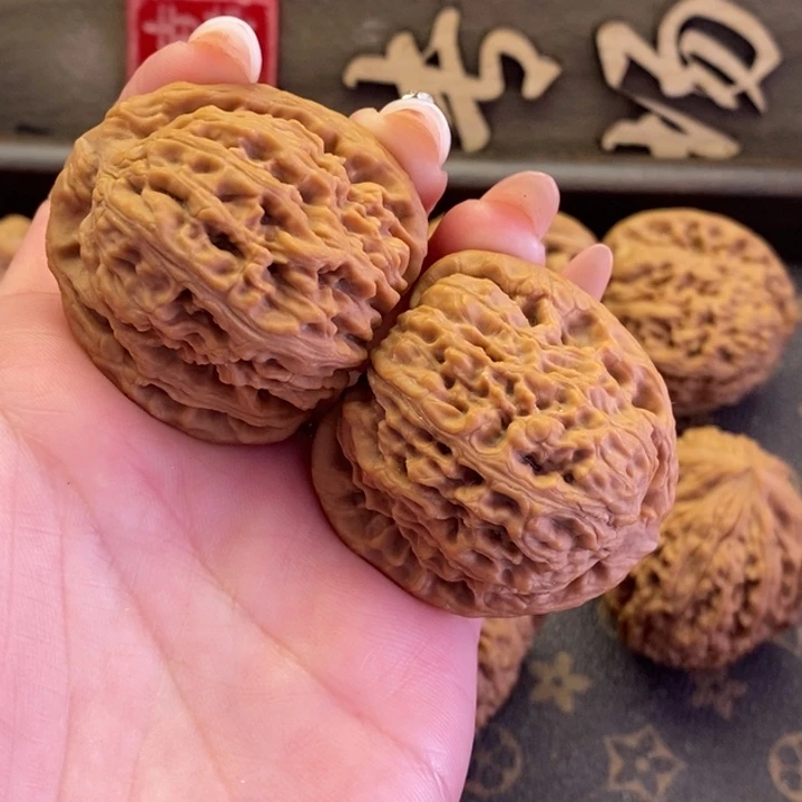 桃核把件昨**空南疆石文玩核桃