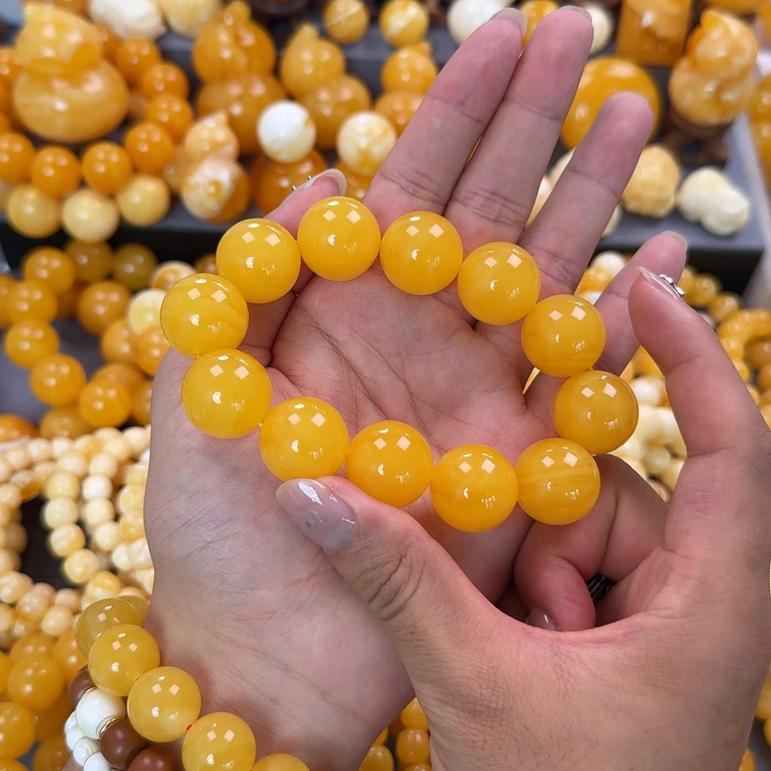 蜜蜡未镶嵌珠宝奇石同料20mm