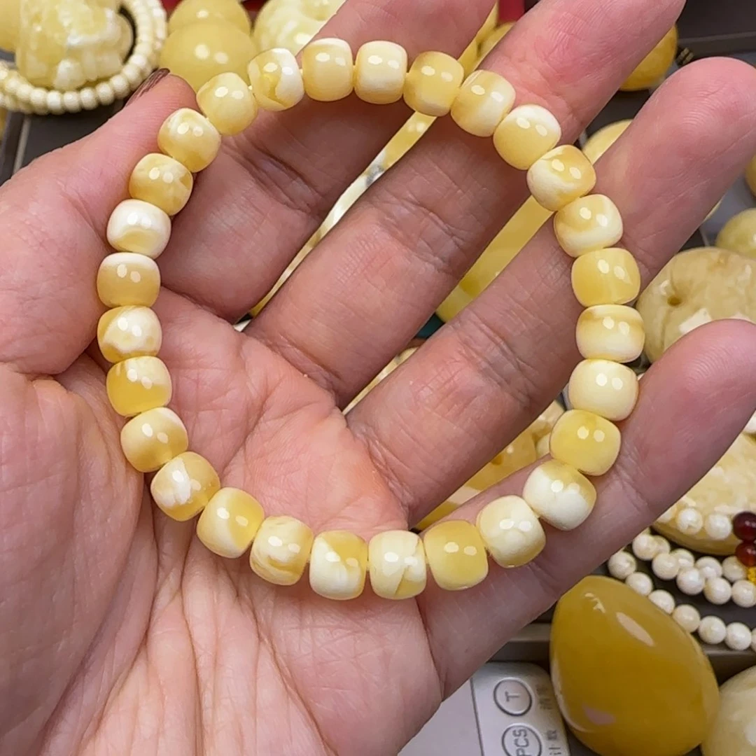 蜜蜡颈饰未镶嵌天然蜜蜡