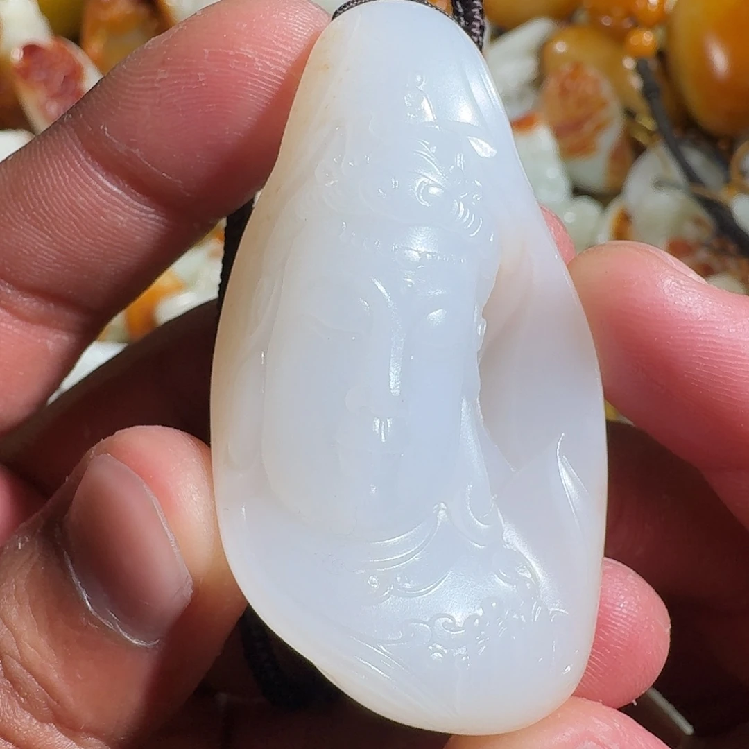 和田玉未镶嵌挂件