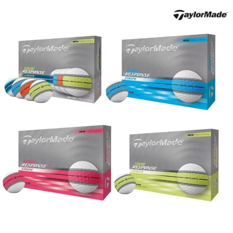 25新款Taylormade泰勒梅高尔夫球推杆轮胎轨道瞄准线三层球彩色球