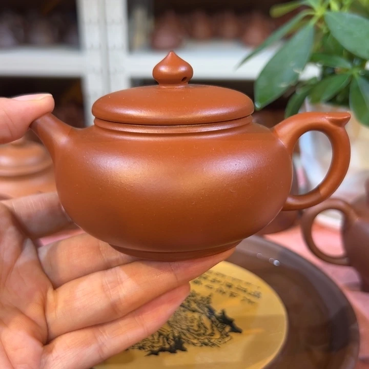 茶壶紫砂红泥小樱桃180c c