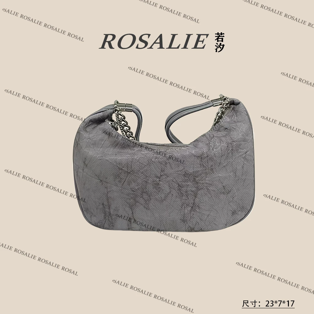 【若汐Rosalie】QYX-42383-品月蓝轻奢时尚气质百搭女士包包